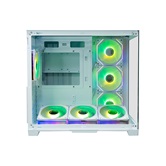 Корпус XASTRA QW500 7ARGB-C10-UC White ATX/Aquarium/Screewless/7x120mm ARGB PWM FM fans/Argb+PWM HUB 10port/Type-C/ QW500-7FM12A-C10-UC-WH