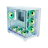Корпус XASTRA QW500 7ARGB-C10-UC White ATX/Aquarium/Screewless/7x120mm ARGB PWM FM fans/Argb+PWM HUB 10port/Type-C/ QW500-7FM12A-C10-UC-WH
