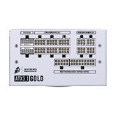 Блок питания 1STPLAYER NGDP GOLD 1200W White / ATX 3.1, PCle 5.1, APFC, 80 PLUS Gold, LLC+DC-DC, full Japan solid-state caps, 120mm fan, full modular / HA-1200BA4-WH