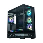 Корпус XASTRA Q700 7ARGB-FS-C10-UC Black ATX/Aquarium/Screewless/7x120mm ARGB PWM Daisy Chain FS fans/Argb+PWM HUB 10port/Type C / Q700-7FS12A-C10-UC