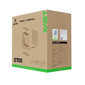 Корпус XASTRA Q700 7ARGB-FS-C10-UC White ATX/Aquarium/Screewless/7x120mm ARGB PWM Daisy Chain FS fans/Argb+PWM HUB 10port/Type C / Q700-7FS12A-C10-UC-WH