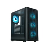 Корпус XASTRA  A409 4ARGB-UC Black ATX/Mesh/Screwless full-size TG / 4x120mm ARGB PWM FС fans/Type-C/ A409-4FС12A-UC