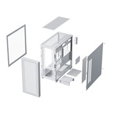 Корпус XASTRA  A510M 4ARGB-UC White mATX/Mesh/ Screwless full-size TG /4x 120mm FC120 ARGB PWM fans/ Type-C / A510M-4FC12A-UC-WH