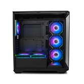 Корпус XASTRA Q600 6ARGB-C10-UC Black ATX/Aquarium/Screewless/6x120mm ARGB PWM FM fans/Argb+PWM HUB 10port/ Type-C / Q600-6FM12A-C10-UC