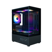 Корпус XASTRA Q300M 5FRGB Black mATX/Aquarium/Screewless/ 5x120mm FRGB FC fans/ Q300M-5FC12F