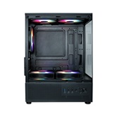 Корпус XASTRA Q300M 5FRGB Black mATX/Aquarium/Screewless/ 5x120mm FRGB FC fans/ Q300M-5FC12F