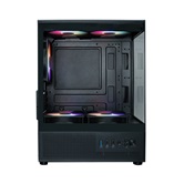 Корпус XASTRA Q300M 5FRGB Black mATX/Aquarium/Screewless/ 5x120mm FRGB FC fans/ Q300M-5FC12F