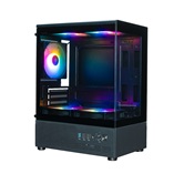 Корпус XASTRA Q300M 5FRGB Black mATX/Aquarium/Screewless/ 5x120mm FRGB FC fans/ Q300M-5FC12F