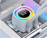 Комплект водяного охлаждения ID-COOLING FX360 TD WHITE LGA1851/1700/1200/115X/AM4/AM5 (6шт/кор,TDP 350W, ARGB FAN and PUMP, PWM, TRIPLE FAN 120mm, белый) RET