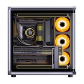 Корпус JONSBO Jonsplus BO400CG, TG (aquarium), mini-ITX, mATX, ATX, серый