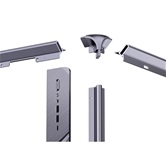 Корпус JONSBO Jonsplus BO400CG, TG (aquarium), mini-ITX, mATX, ATX, серый