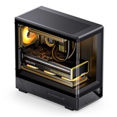 Корпус JONSBO D200 Black, TG (aquarium), mini-ITX, mATX, черный