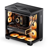Корпус JONSBO TK-4 Black, TG (aquarium), mini-ITX, mATX, ATX, черный
