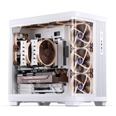 Корпус JONSBO TK-4 White, TG (aquarium), mini-ITX, mATX, ATX, белый