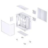 Корпус JONSBO TK-4 White, TG (aquarium), mini-ITX, mATX, ATX, белый