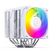 Кулер JONSBO CR-3000E ARGB White LGA1851/1700/1200/115X/AM5/AM4 (12шт/кор, TDP 260W, PWM, 2 x 120mm ARGB LED Fan, 6 тепловых трубок, белый, 4-pin) Retail