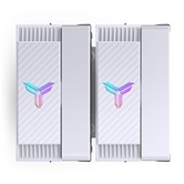 Кулер JONSBO CR-3000E ARGB White LGA1851/1700/1200/115X/AM5/AM4 (12шт/кор, TDP 260W, PWM, 2 x 120mm ARGB LED Fan, 6 тепловых трубок, белый, 4-pin) Retail