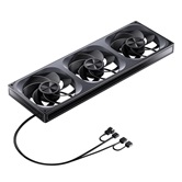 Вентилятор JONSBO ZA-420BR (3 in 1) 422х143х28мм REVERSE (10шт/кор, PWM, ARGB LED, 700-1500об/мин, черный) Retail