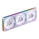 Вентилятор JONSBO ZA-420WR (3 in 1) 422х143х28мм REVERSE (10шт/кор, PWM, ARGB LED, 700-1500об/мин, белый) Retail