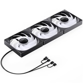 Вентилятор JONSBO ZW-140B (3 in 1) 420х140х26мм (16шт/кор, PWM, ARGB LED, 800-1800об/мин, черный) Retail