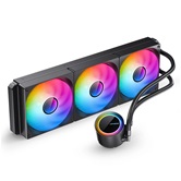 Комплект водяного охлаждения JONSBO TG-420 ARGB Black LGA 1851/1700/1200/115X/AM5/AM4 (4шт/кор, TDP 300W, ARGB FAN and PUMP, PWM, TRIPLE FAN 140mm) RET