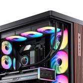 Комплект водяного охлаждения JONSBO TG-420 ARGB Black LGA 1851/1700/1200/115X/AM5/AM4 (4шт/кор, TDP 300W, ARGB FAN and PUMP, PWM, TRIPLE FAN 140mm) RET