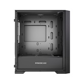 Корпус Powercase ByteFlow Micro NF, Black,Tempered Glass, W/O fans, чёрный, mATX  (CAMBNF-F0)