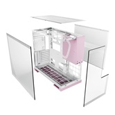 Корпус Geometric Future Model 5 White Pink / mid tower, E-ATX / 1AM5WKPK00100