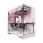Корпус Geometric Future Model 5 White Pink with fans / mid tower, E-ATX / 5x140mm ARGB fans / 1AM5WKPK01100