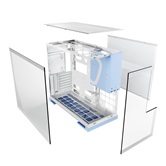 Корпус Geometric Future Model 5 White Blue / mid tower, E-ATX / 1AM5WKPB00100