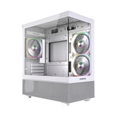 Корпус Powercase Vision Micro M2 ARGB, Tempered Glass, 3x 120mm ARGB PWM Fan, белый, mATX  (CVMWM2-A3)