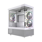 Корпус Powercase Vision Micro M2 ARGB, Tempered Glass, 3x 120mm ARGB PWM Fan, белый, mATX  (CVMWM2-A3)