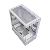 Корпус Powercase Vision Micro M2 ARGB, Tempered Glass, 3x 120mm ARGB PWM Fan, белый, mATX  (CVMWM2-A3)