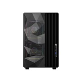 Корпус Powercase TX5 ARGB, TG, Type-C, 3x 120мм ARGB PWM Fans, чёрный, ATX  (CTX5AB-A3)
