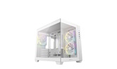 Корпус Deepcool CG330 3F WH, TG (aquarium), 3x120mm ARGB Fan, mini-ITX, mATX, белый