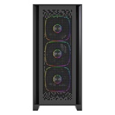 Корпус Powercase ByteFlow Pro ARGB, Black, Tempered Glass, Type-C, 4x 120мм ARGB PWM Fans, чёрный, E-ATX  (CH9GPB-A4)