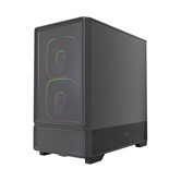 Корпус Powercase AX5, Black, TG, Type-C, 3x 140mm +2x 120mm ARGB PWM Fans, ARGB+PWM HUB, Nylon filters, чёрный, ATX  (CJXA-A5)