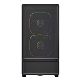 Корпус Powercase AX5, Black, TG, Type-C, 3x 140mm +2x 120mm ARGB PWM Fans, ARGB+PWM HUB, Nylon filters, чёрный, ATX  (CJXA-A5)