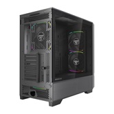 Корпус Powercase AX5, Black, TG, Type-C, 3x 140mm +2x 120mm ARGB PWM Fans, ARGB+PWM HUB, Nylon filters, чёрный, ATX  (CJXA-A5)