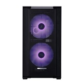 Корпус 1STPLAYER AU6 ARGB Black / mATX / 2x140mm & 3x120mm ARGB fans / AU6-BK-2FA7-14-2FA7R-1FA7