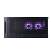 Корпус 1STPLAYER AU6 ARGB Black / mATX / 2x140mm & 3x120mm ARGB fans / AU6-BK-2FA7-14-2FA7R-1FA7