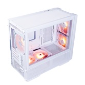 Корпус 1STPLAYER AU6 ARGB White / mATX / 2x140mm & 3x120mm ARGB fans / AU6-WH-2FA7-14-W-2FA7R-W-1FA7-W