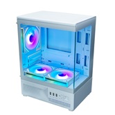 Корпус XASTRA Q300M 3ARGB-C6 White mATX/Aquarium/Screewless/ 3x120mm ARGB PWM FM fans/Argb+PWM HUB 6port/ Q300M-3FM12A-C6-WH