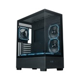 Корпус XASTRA Q500 6ARGB-FG-C10-UC Black ATX/Aquarium/Screewless/ 6x120mm ARGB PWM FG fans/Argb+PWM HUB 10port/ Type-C/ Q500-6FG12A-C10-UC