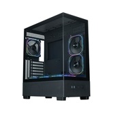 Корпус XASTRA Q500 6ARGB-FG-C10-UC Black ATX/Aquarium/Screewless/ 6x120mm ARGB PWM FG fans/Argb+PWM HUB 10port/ Type-C/ Q500-6FG12A-C10-UC