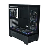 Корпус XASTRA Q500 6ARGB-FG-C10-UC Black ATX/Aquarium/Screewless/ 6x120mm ARGB PWM FG fans/Argb+PWM HUB 10port/ Type-C/ Q500-6FG12A-C10-UC