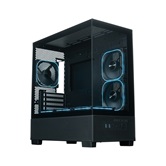 Корпус XASTRA Q500M 6ARGB-FG-C10-UC Black mATX/Aquarium/Screewless/ 6x120mm ARGB PWM FG fans/Argb+PWM HUB 10port/ Type-C/ Q500M-6FG12A-C10-UC