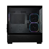 Корпус XASTRA Q500M 3ARGB-FG-C10-UC Black mATX/Aquarium/Screewless/ 3x120mm ARGB PWM FG fans/Argb+PWM HUB 10port/ Type-C/ Q500M-3FG12A-C10-UC