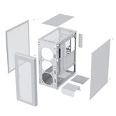 Корпус XASTRA  A300 4ARGB  White ATX/Mesh/ full-size TG / 4x120mm FC120 ARGB PWM fans/ A300-4FC12A-WH