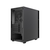 Корпус Powercase Mistral SM01 SI, Non Window, 2x120mm PWM fans, чёрный, mATX  (CMMSM01-F2)
